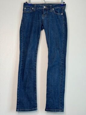 Blue Asphalt Stretch Denim Jeans Five Pocket Dark Wash Stretchy Size 1S RN 78749